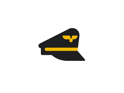 Pilot Hat 3d airplane animation branding clean design graphic design hat icon logo logo design minimalistic modern motion graphics pilot plane playful ui