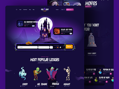 FrightLand – Shop landing page design design figma admin figma download figma freebies free figma download freebies illustration landing page saas shop shop landing page shop website ui ui design ui ux uikit web website design