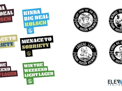 Hank Hudson Brewing - Unused Concepts apparel beer branding graphic design illustration logo typography vector