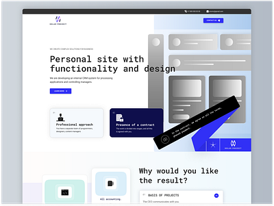 IT company / digital agency landing page website agency business company creative digital gradient it minimalist software webdesign website design