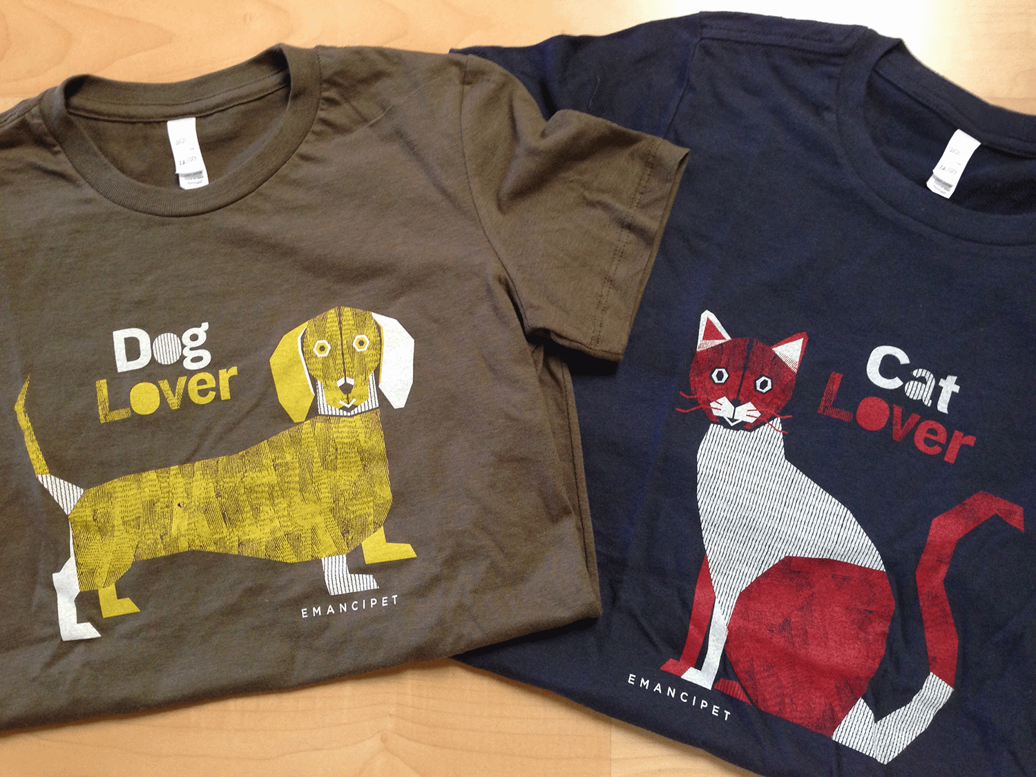 Emancipet Shirt Designs animals cat art design dog art graphic design illustration non profit shirt design