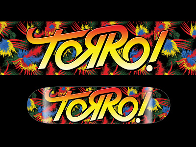 TORRO SKATEBOARDS - TEAM DECK design digital illustration digital painting graphic design illustration lettering skate graphic skateboarding typography