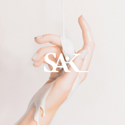 SAK Logo Concept beauty brand branding concept creative graphic design health idea identity inspiration logo logo design logo type new portfolio salon shot simple skin care vector