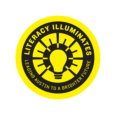 Literacy Illuminates Logo Design branding design graphic design logo non profit reading