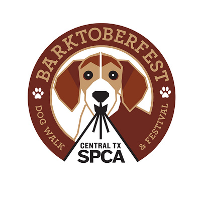 CTXSPCA Barktoberfest Logo Design animals branding design festival graphic design logo october pets