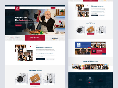 Master Chef-Food Cooking Chef Landing burger chef landing page cooking landing cookware landing fastfood landing interface design kitchen landing layout masterchef redesign restaurant ui ux web design