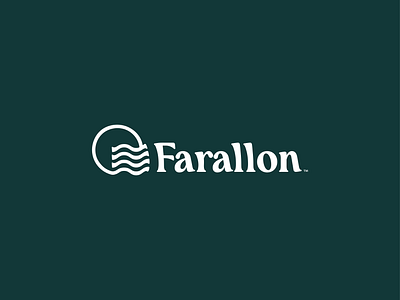 Farallon Logo Design branding eco friendly logo sun waves