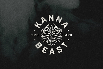 Kanna Beast beast branding cannabis cannabis brand drawing fitness fitness brand graphic design icon icon design illustration illustrator line art linework logo logo design logomark monoline