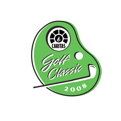 Caritas Golf Classic Logo design branding design golf graphic design logo non profit