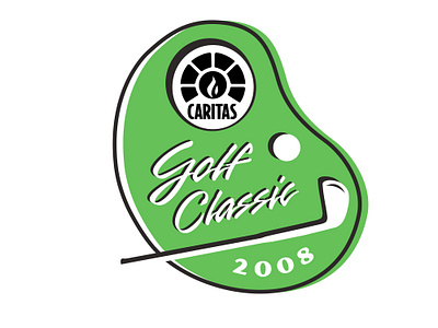 Caritas Golf Classic Logo design branding design golf graphic design logo non profit