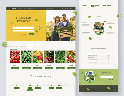 Platform for market food delivery case study design desktop graphic design ui uiux web
