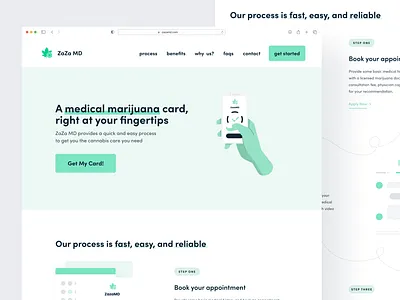 Website design for medical marijuana company design ui user experience design user interface design ux web design website website design wordpress