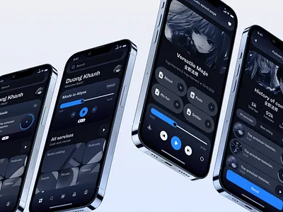 Liba – e-library UI Kit | podcasts app application mobile play podcast ui ui kit ux