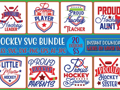 Hockey Svg Bundle cricut cut files