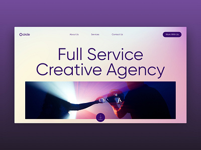 Agency Website Hero UI agency clean color theory creative design design inspirations hero section homepage interfaces landing page logo product design typography ui ui design user experience uxdesign web layout webdesign inspirations website