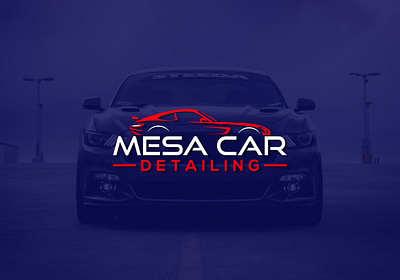 MESA CAR DETAILING app branding design graphic design illustration logo typography vector