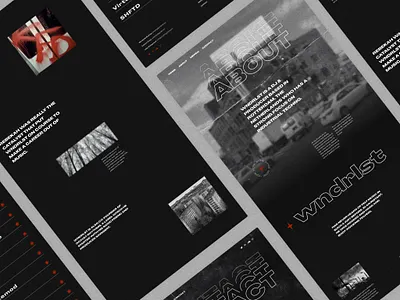 Techno Music Website UI/UX Design Concept dark dj entertainment industrial modern music rave techno ui underground ux webdesign website