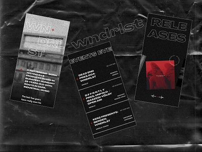 Techno Music Website UI/UX Design Concept club dance dark dj industrial modern music rave techno ui ux webdesign website