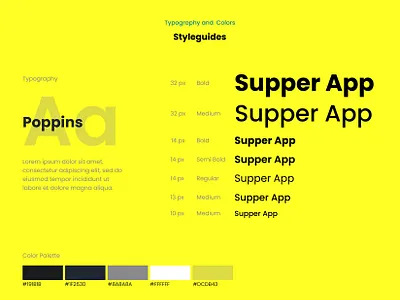 Typography and Colors branding color design design system figma font graphic design illustration qr scanner style styling typo typography typography and color ui ui design ux ux design yellow