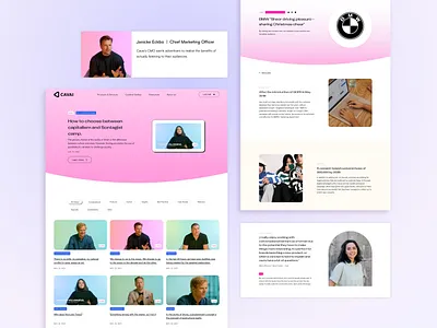 Cavai - Fun Corporate Website UI/UX Design advertising bold business colorful corporate fun gradient modern ui unique ux webdesign website