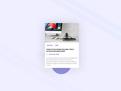 UI-8 Blog post Card UI blog designer ui uidesign uiux user interface web webdesign