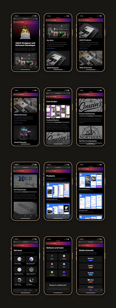 UIxDC Portfolio Update case study mobile portfolio products services ui uixdc ux