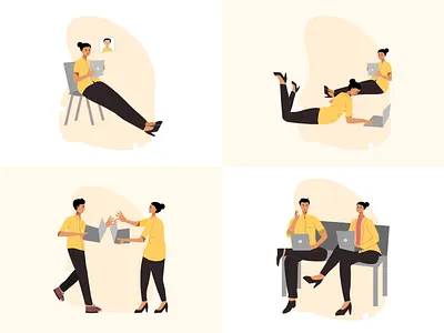 Lekana - Free Illustration Pack #4 design dorik graphic design illustration ui vector