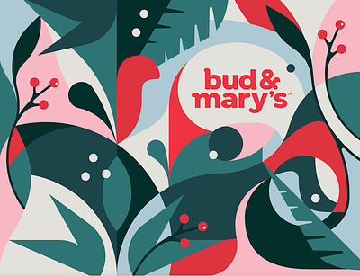 Bud & Mary Cannabis Illustration branding design flat icon illustration illustrator vector