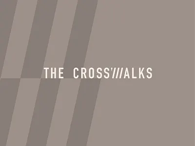 The Crosswalks Apartment Branding branding design flat icon illustration illustrator logo vector