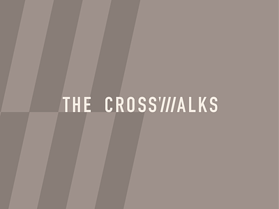 The Crosswalks Apartment Branding branding design flat icon illustration illustrator logo vector