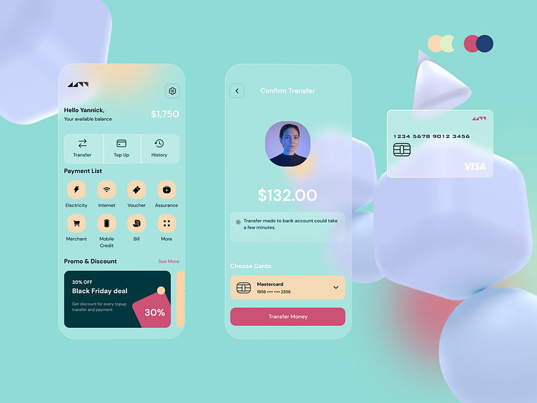 Glassmorphism by matthieumartigny on Dribbble