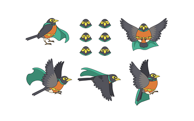 Robin: Character Study design graphic design illustration illustrator nature vector