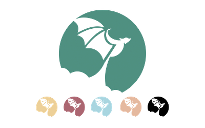 Flying Fox logo design graphic design illustration illustrator logo nature