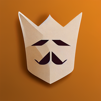 King Wood Logo design game logo