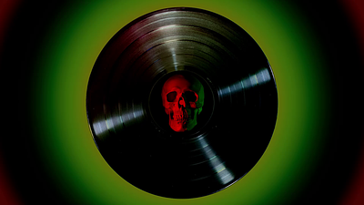Skull Record - Gif Animation 3d adobe after effects aftereffects animation branding design gif graphic design logo motion design motion graphics motion identity music photoshop premiere record skull