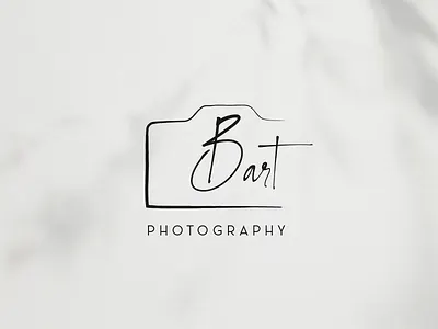 bart photography-logo art b branding camera graphic design logo photo photographer sketch typography vector