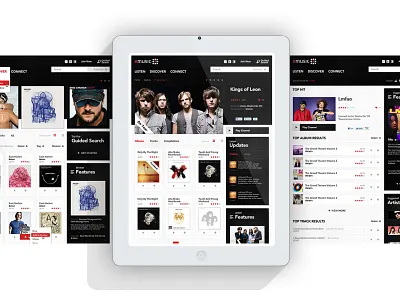 eMusic Web Application Redesign animation branding design illustration interface logo mobile responsive ui ux