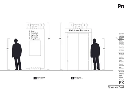 Pratt Signage Book branding environment environmental signage frame sculpture signage signage design way finding design wayfinding