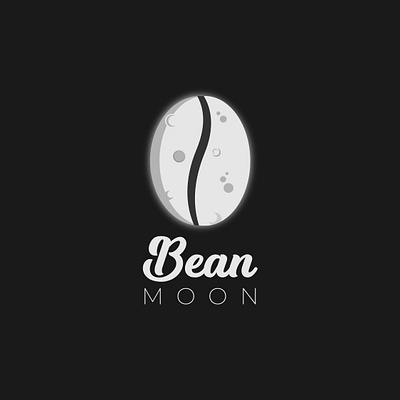 Bean moon logo concept beans brand identity branding coffee design illustration illustrator logo logo design logo designer minimalist moon typography vector