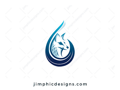 Fox Water Logo branding design graphic design illustration logo vector