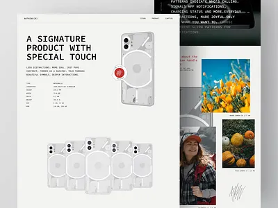 Nothing Phone - Landing Page Animation 3d 3d animation 3d illustration animation interaction landing page landingpage nothing phone phone product prototype smooth web website