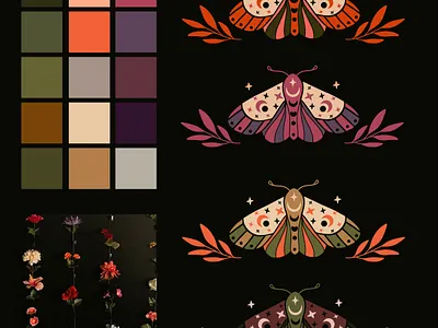Arcane Beauty Logo Color Exploration brand branding design graphic design illustration logo logo design logos vector