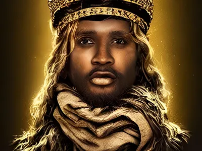 King Of The South antient beautiful crown fly god king power