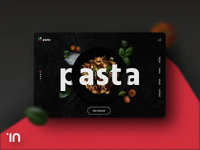 Pasta - hero section app creativity design figma logo photoshop ui ux webdesign website