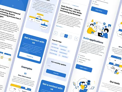 Mobile screens for a websites and web apps development studio 2022 app design development dribbble figma it minimalistic mobile mobile app mobile screens mobile ui technologies ui uiux ux web application web studio webdesign website