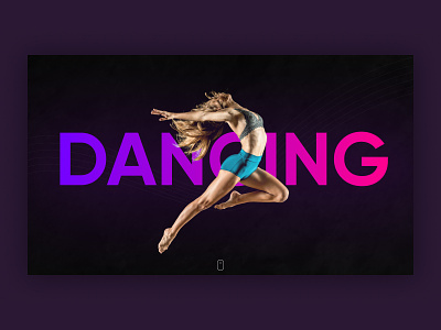 Website design for dancing school 2022 concept dance dancing dancing school dancing studio dark dark ui design dribbble education landing page lp minimalistic school studio typography ui webdesign website