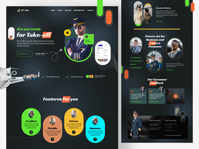 Aviation Business Website Landing Page aircraft aviation business creative dark design flight landing page landing page design modern design pilot pilot training trending ui ui ux design ux webdesign website website design