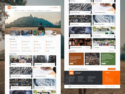 Kita Sama - Local Gov Website Revamp ✨ branding dark chocolate design government government website govt web landing page one stop service orange public service ui ui design uiux ux ux design web design