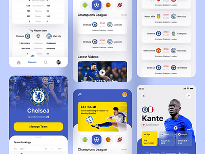 Sports Live Score App Animation broadcast concert esports fifa gamification goal ios leaderboard live game livestream match mobile game points premier league scoreboard soccer sports stream tournament ui