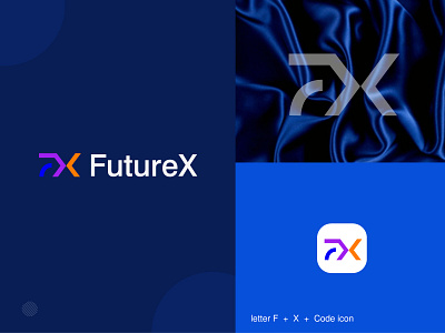 futurex client project branding custom logo design icon identity logo logo mark mark tech logo technology